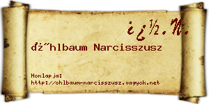Öhlbaum Narcisszusz névjegykártya